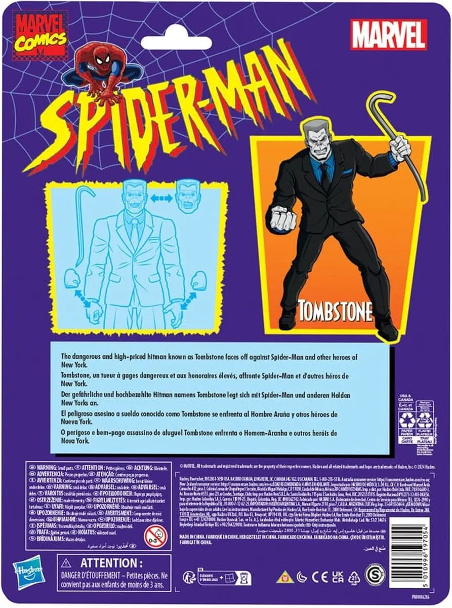 Hasbro Spider-Man Marvel Legends Tombstone Action Figuur 15cm - Multi