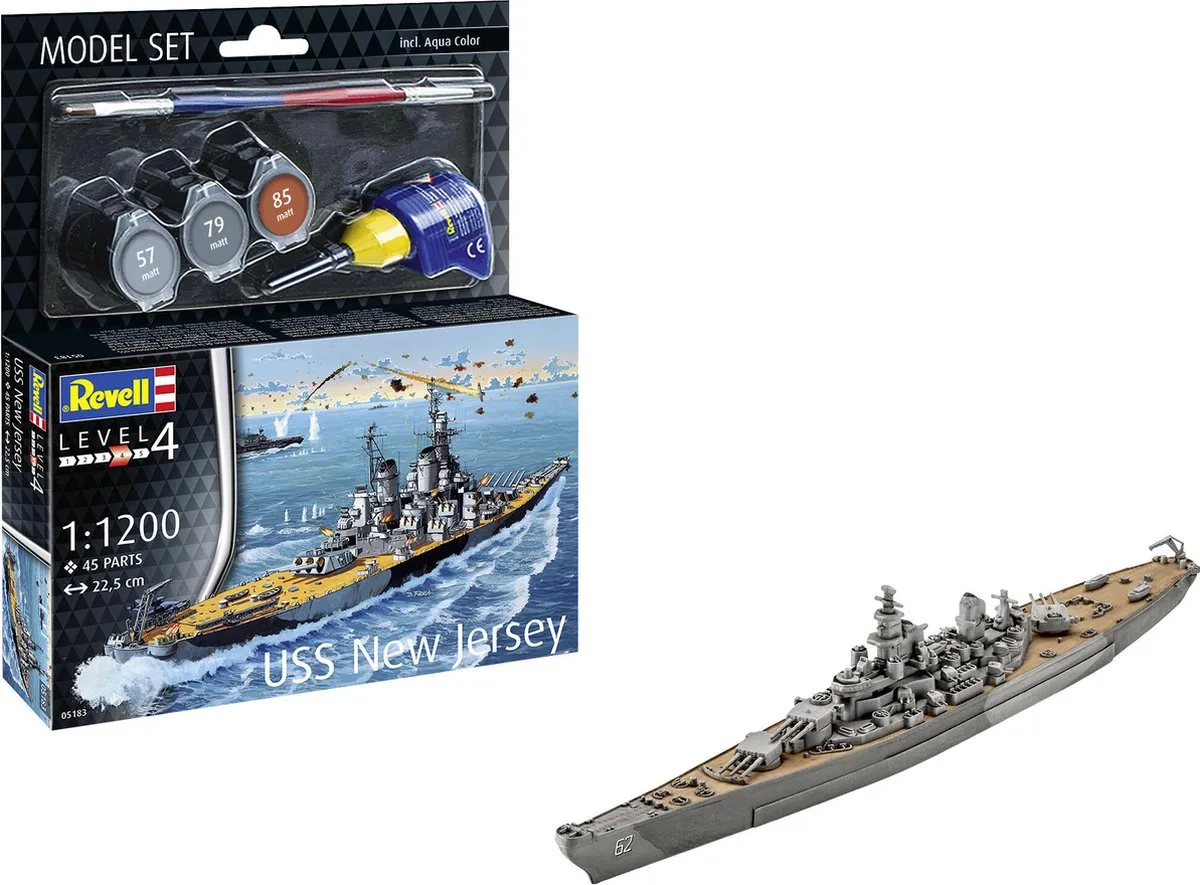Revell Battleship USS New Jersey 65183 Modelbouwpakket