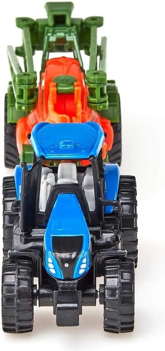 SIKU 1668 New Holland Tractor met Veldspuit - Blauw/Orange/Groen - afbeelding 6 van 6