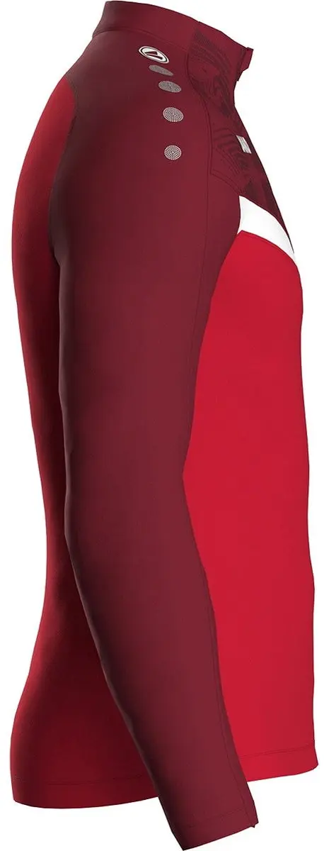 Jako Iconic Ziptop Trainingssweater Heren - Maat L - Rood/Wit
