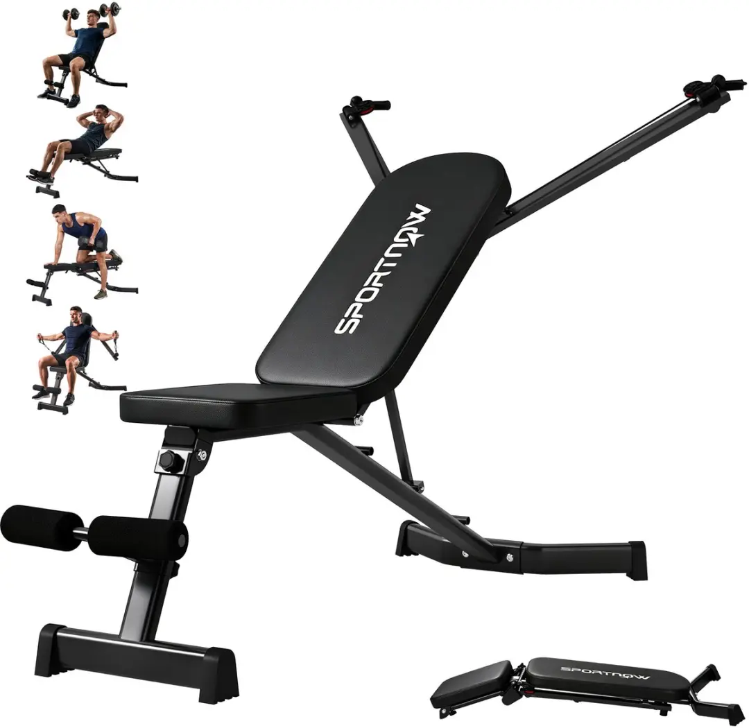 SPORTNOW Dumbbell Bench-Sperrholz, Stahl-135L x 130B x 107H cm-Schwarz