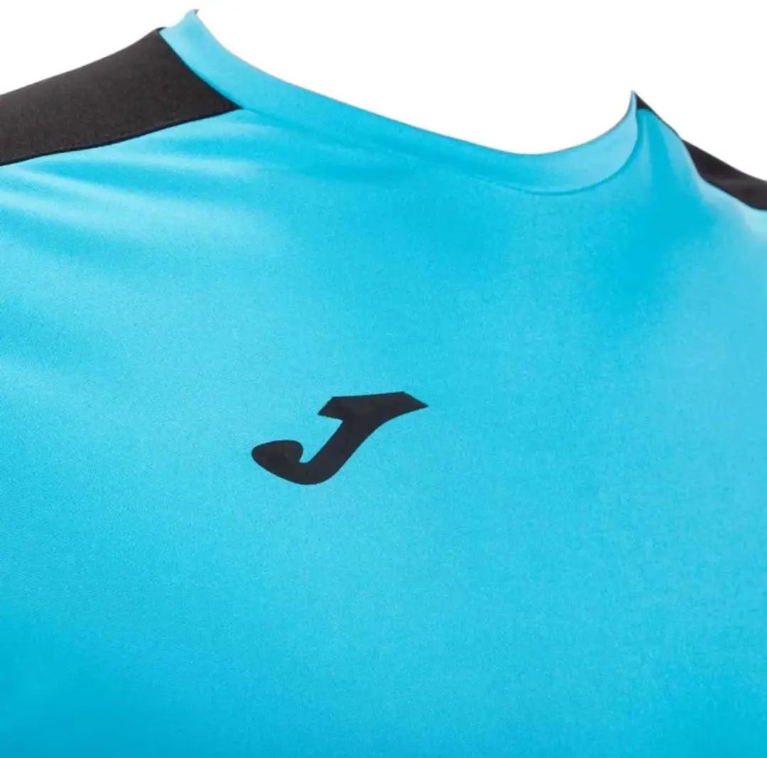 Joma Academy III Shirt Kinderen 104 - Fluor Turquoise/Marine - afbeelding 3 van 5