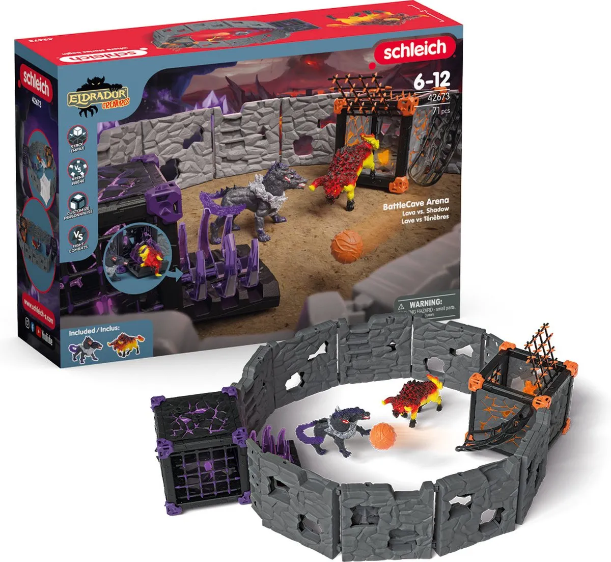 Schleich Eldrador Creatures BattleCave Arena Lava vs. Schaduw 42673