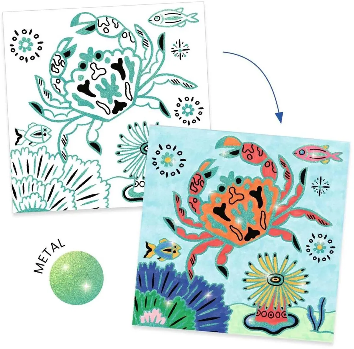 Djeco Onder Zee Knutselset - Multicolor