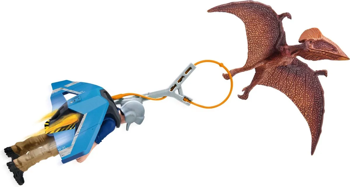 Schleich Jetpack Achtervolging Speelfigurenset 41467 - 7-delig - Multicolor