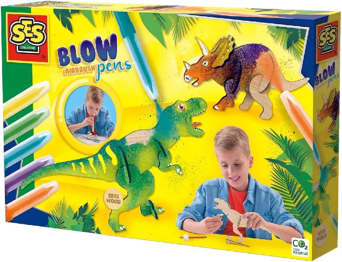 SES Creative Blow Airbrush Pens Dino's