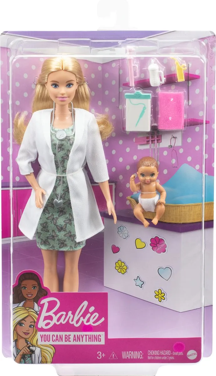 Barbie Baby Dokter Arts Speelset - Multicolor