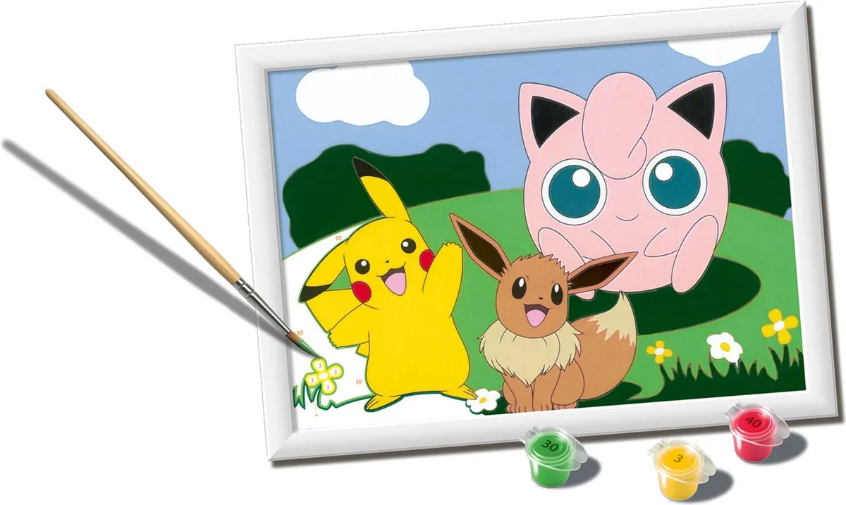 Ravensburger CreArt Pokémon Classics Schilderen op nummer - Multicolor