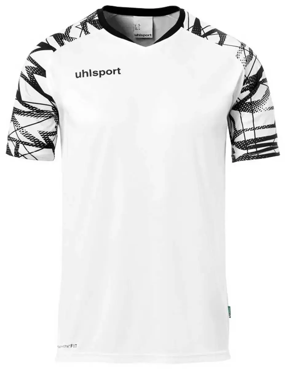 Uhlsport Goal 25 Shirt Korte Mouw Heren - S - Wit/Zwart - afbeelding 6 van 6