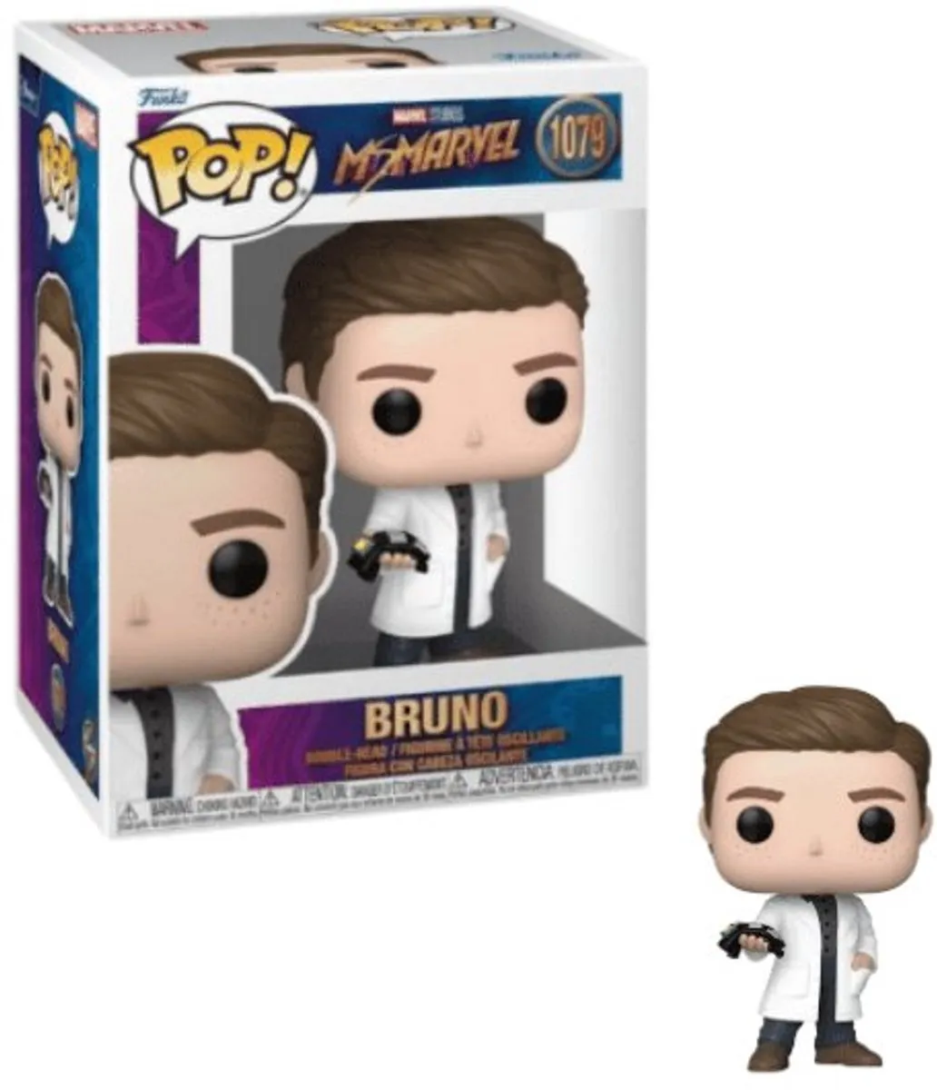 Funko Marvel POP! Miss Marvel Bruno 133100 Verzamelfiguur - 9cm - Multicolor