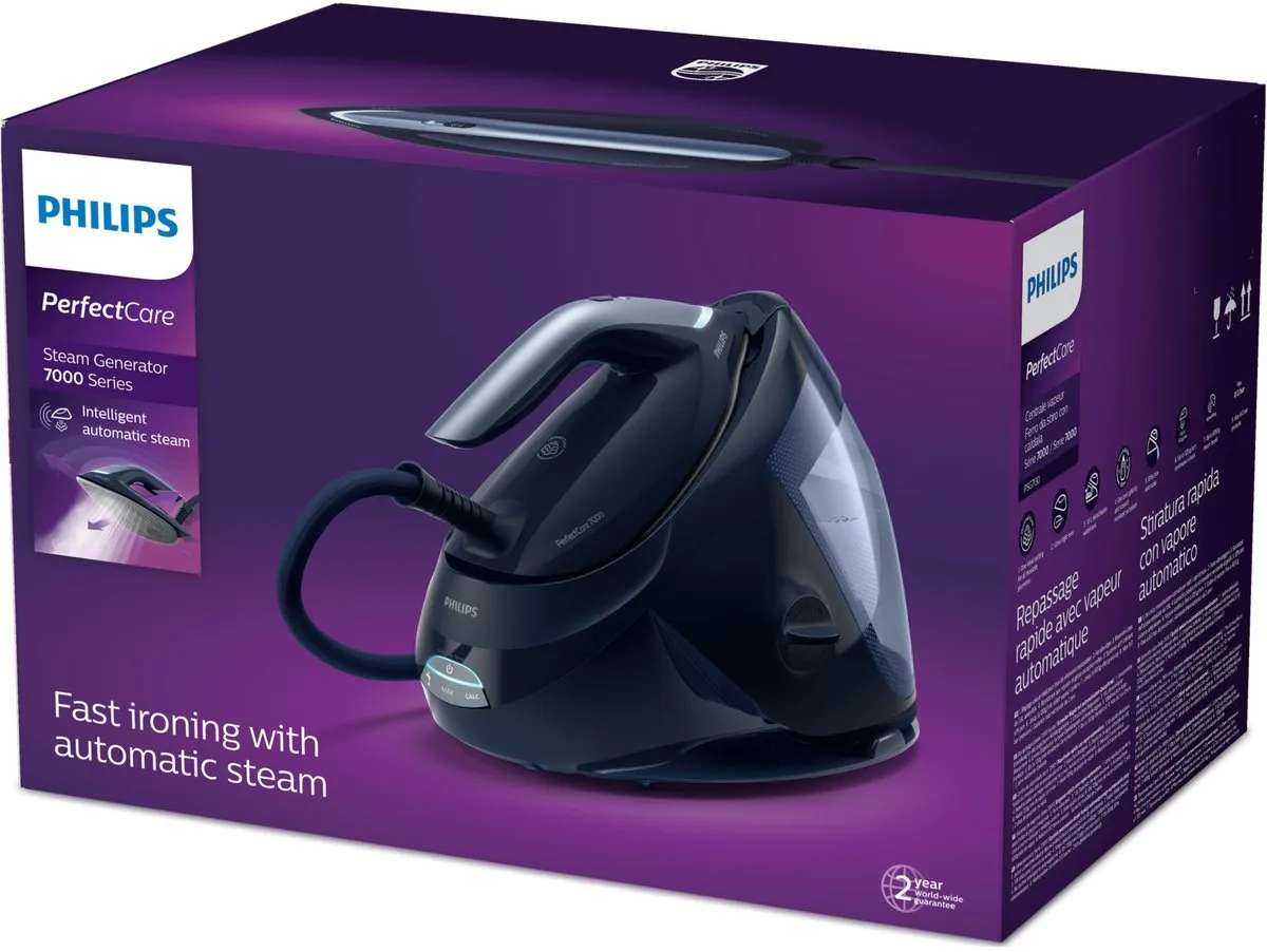Philips PerfectCare 7000 PSG7130/20 Stoomgenerator - 1,8L - Blauw