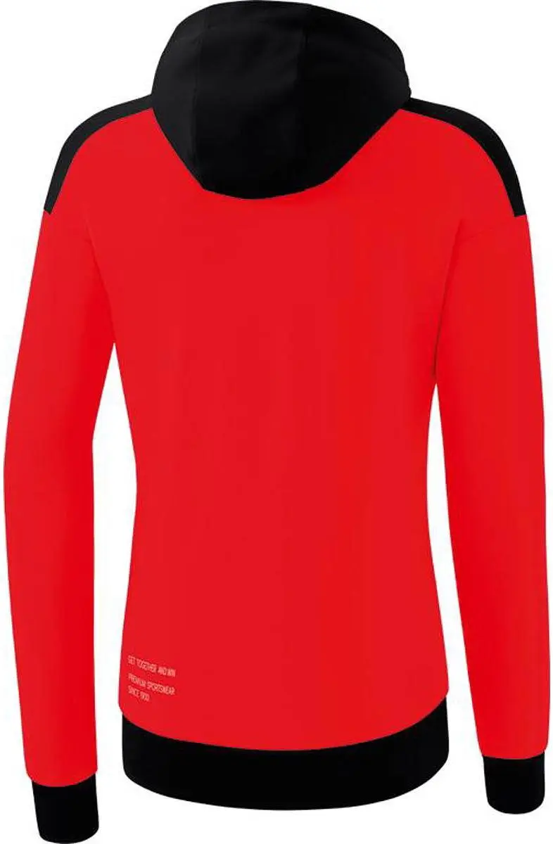 Erima Change Trainingsjack Dames - Wit/Zwart/Rood - Maat 42