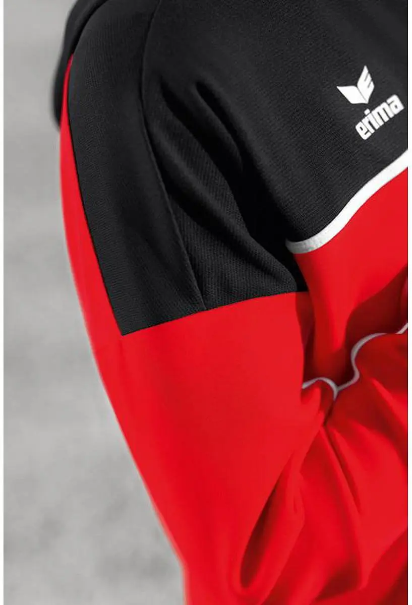 Erima Change Trainingsjack Dames - Wit/Zwart/Rood - Maat 42