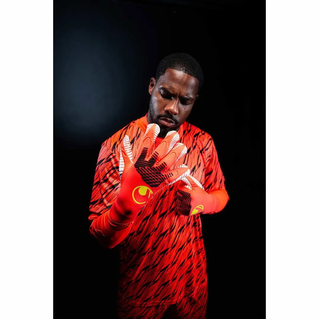 Uhlsport Progressive Keeperset Heren - Rood/Fluo Geel L - afbeelding 4 van 6
