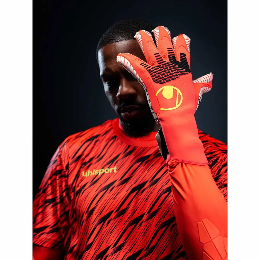 Uhlsport Progressive Keeperset Heren - Rood/Fluo Geel L - afbeelding 5 van 6