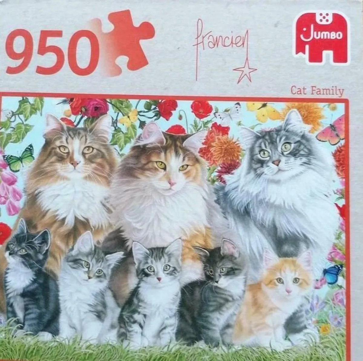 Jumbo Premium Collection Puzzel Francien Cat Family 950 Stuks