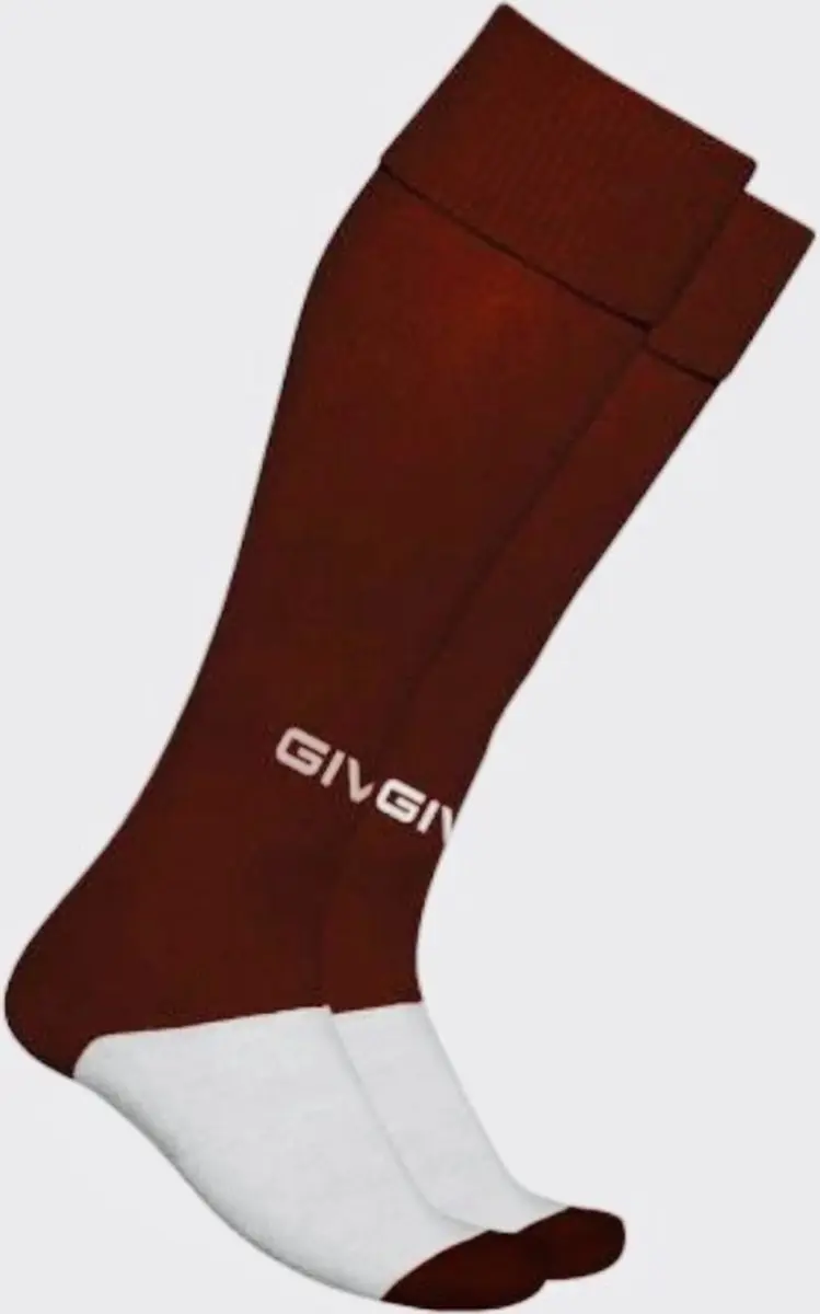Voetbalsokken Givova C001, Senior (40-46) kleur Granata/Burgundy (Bordeaux Rood)