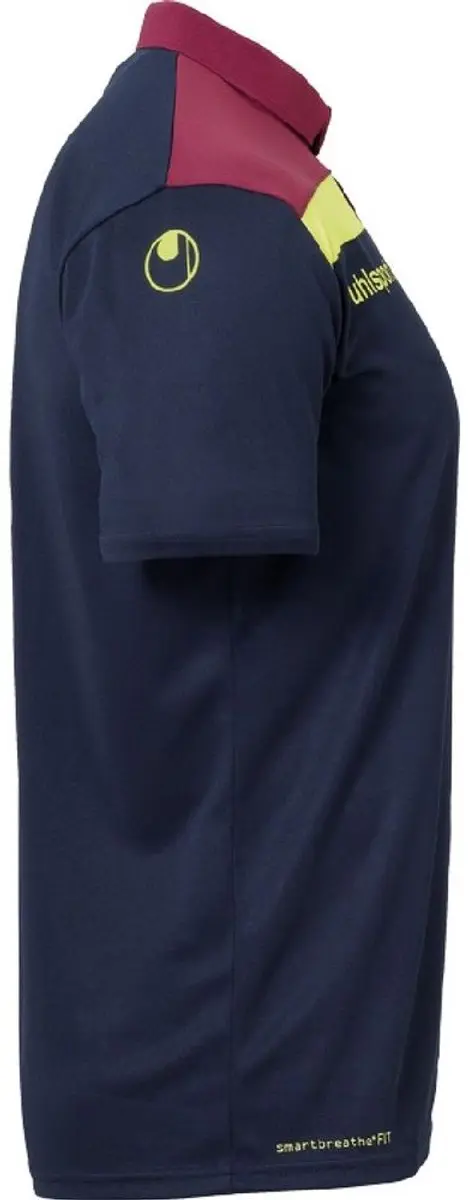 Uhlsport Offense 23 Polo Shirt - 3XL - Marine/Bordeaux/Fluo Geel