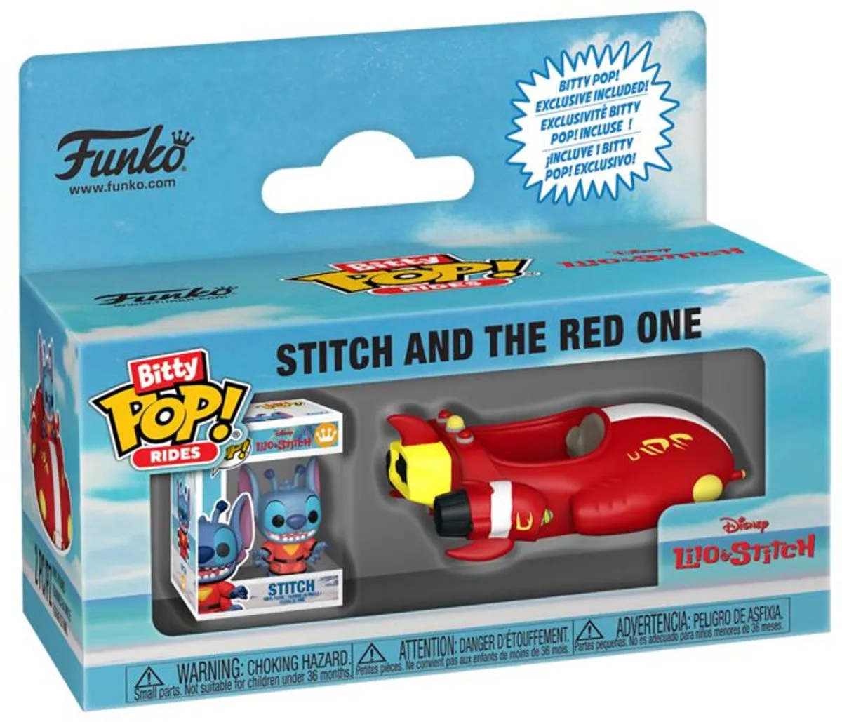Funko Lilo & Stitch Stitch and The Red One Bitty Pop! Vinylfiguur