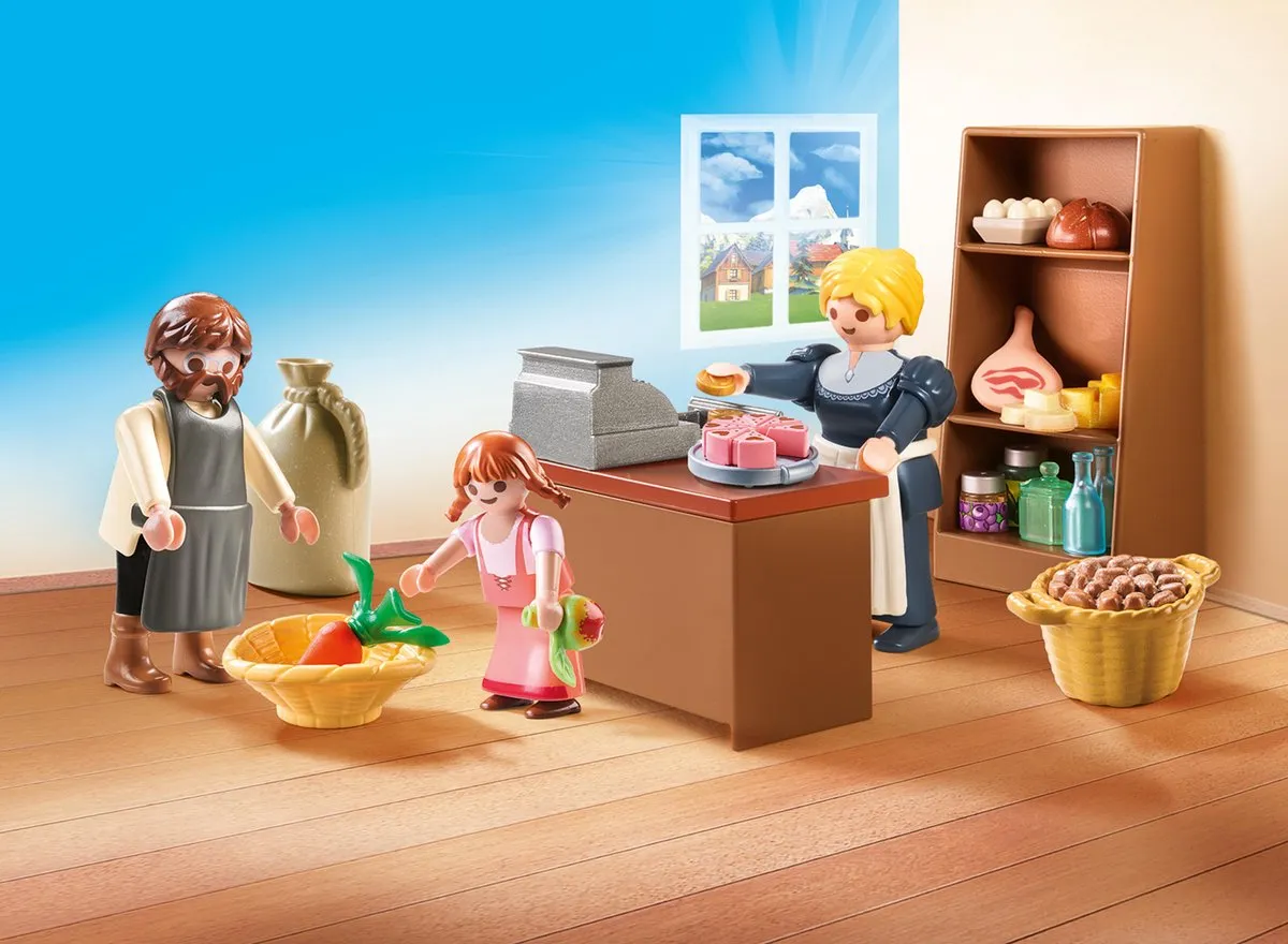 Playmobil Heidi Buurtwinkel van de Kellers 70257 - Multicolor
