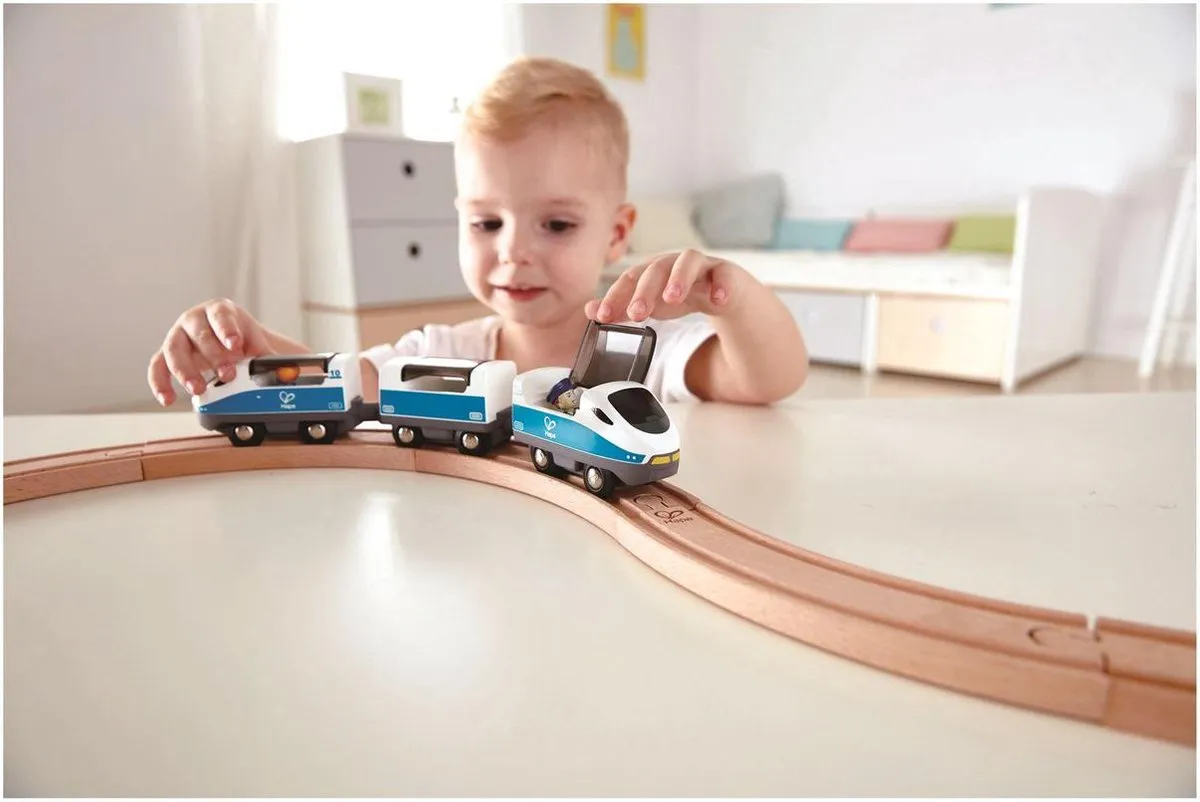 Hape Houten Treinbaan Figuur 8 E3729 - 20 Stukken - Veelkleurig