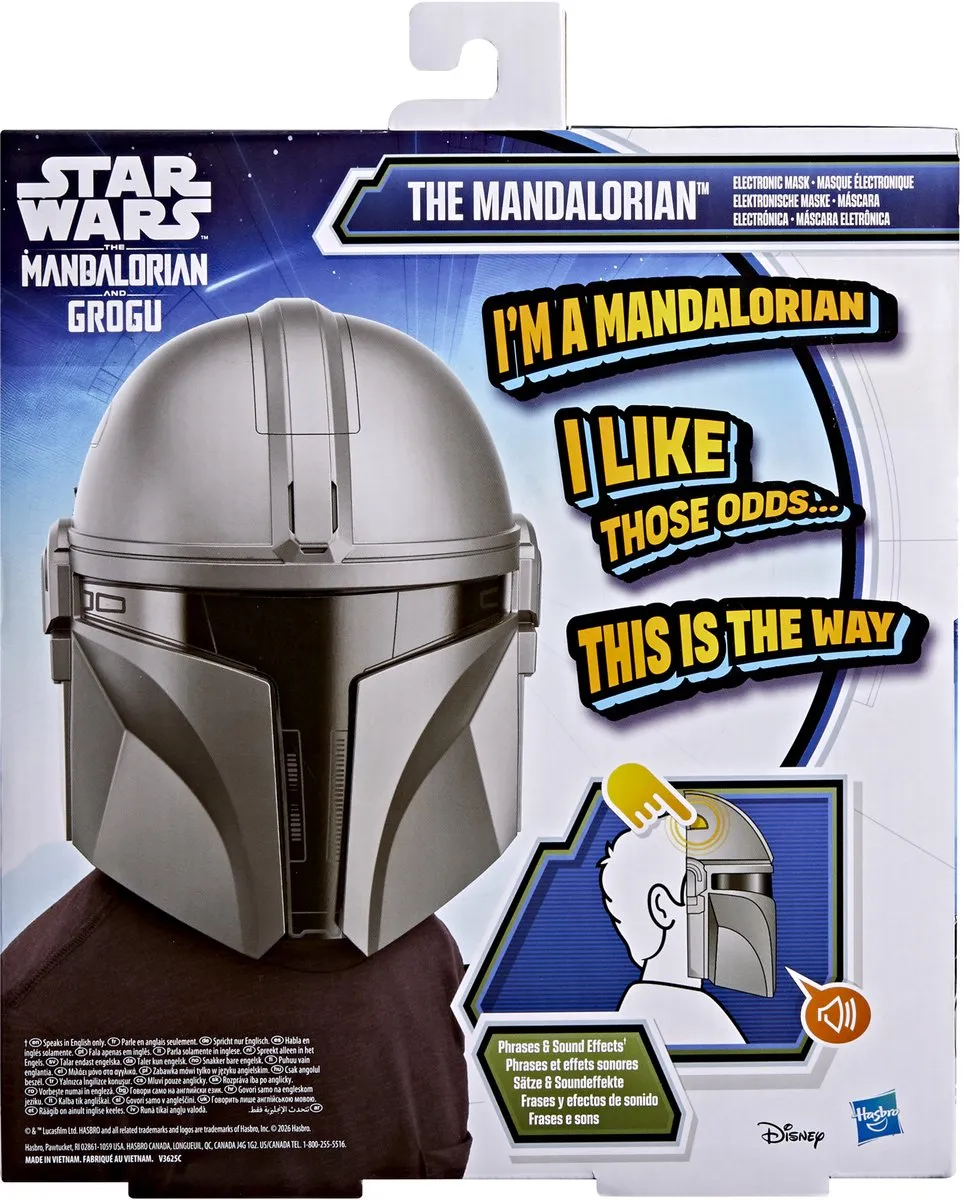 Star Wars The Mandalorian Elektronisch Masker - Grijs