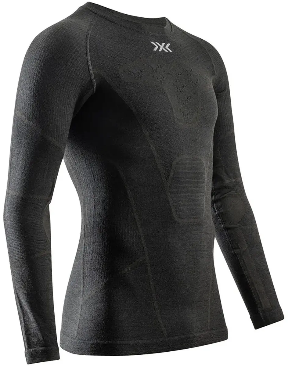 X-Bionic Symbio Merino Lange Mouwen Basislaag - L - Opal Black