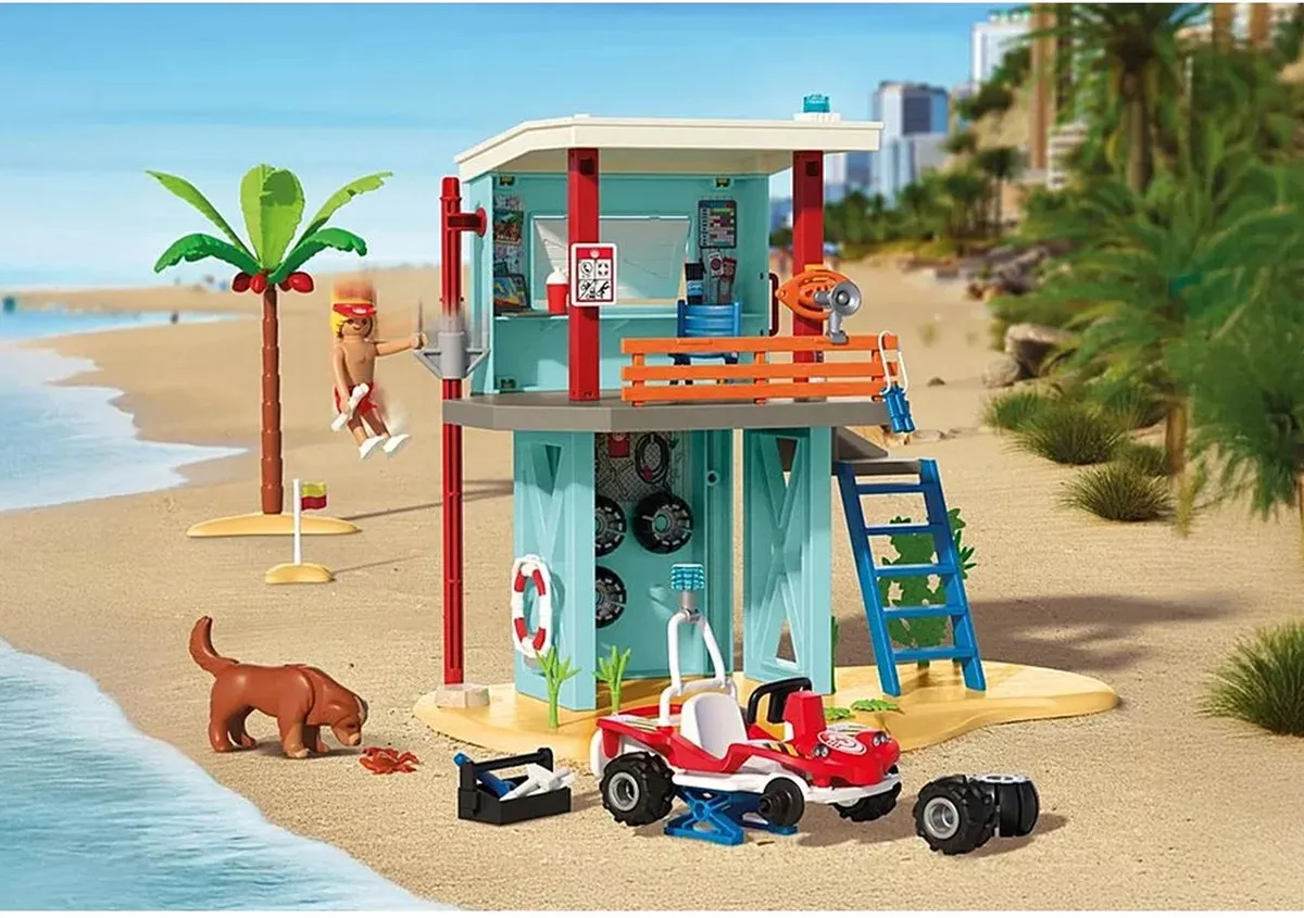 Playmobil Vakantie op het Strand Reddingstoren 71903 - Multicolor