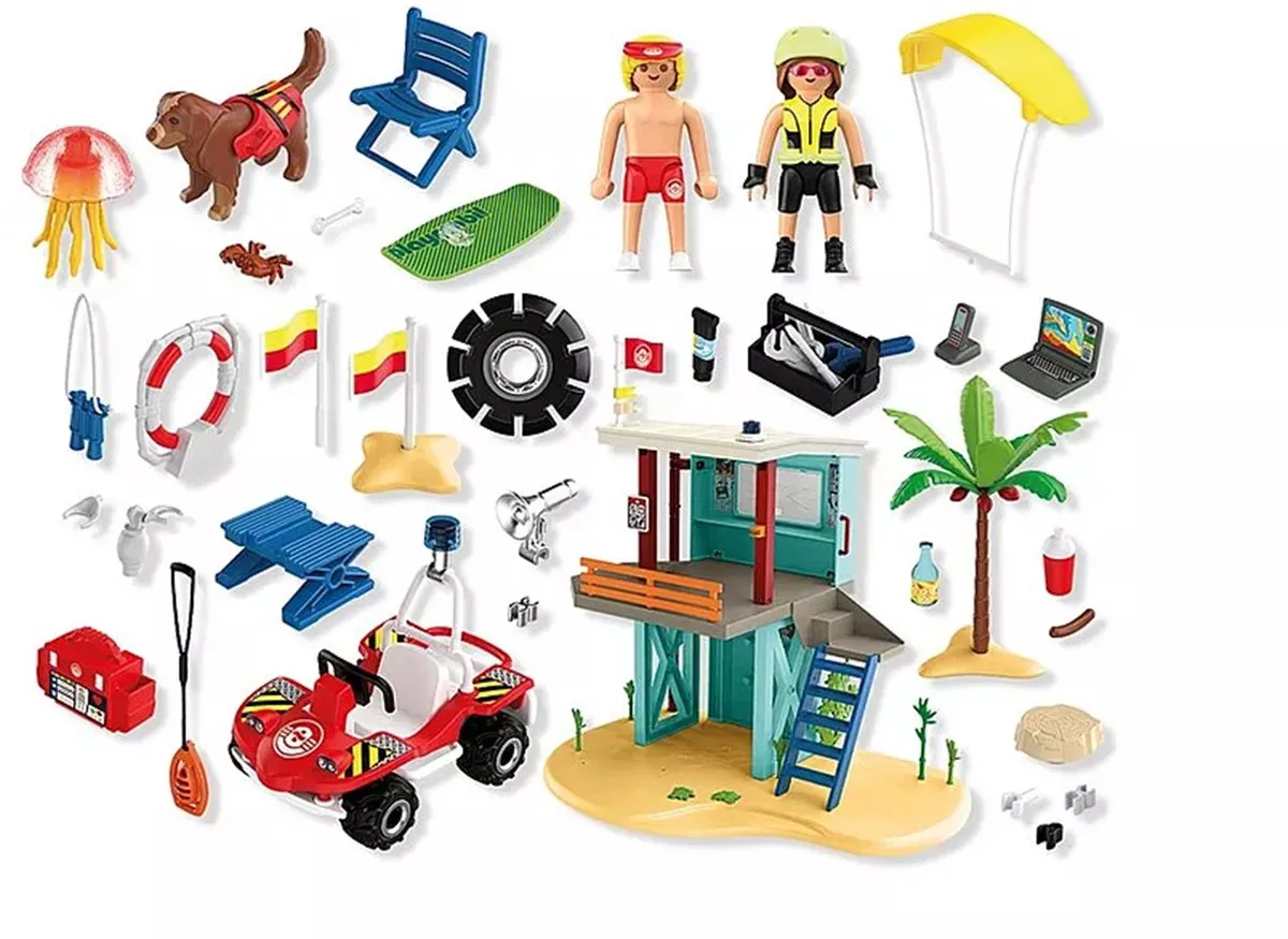 Playmobil Vakantie op het Strand Reddingstoren 71903 - Multicolor