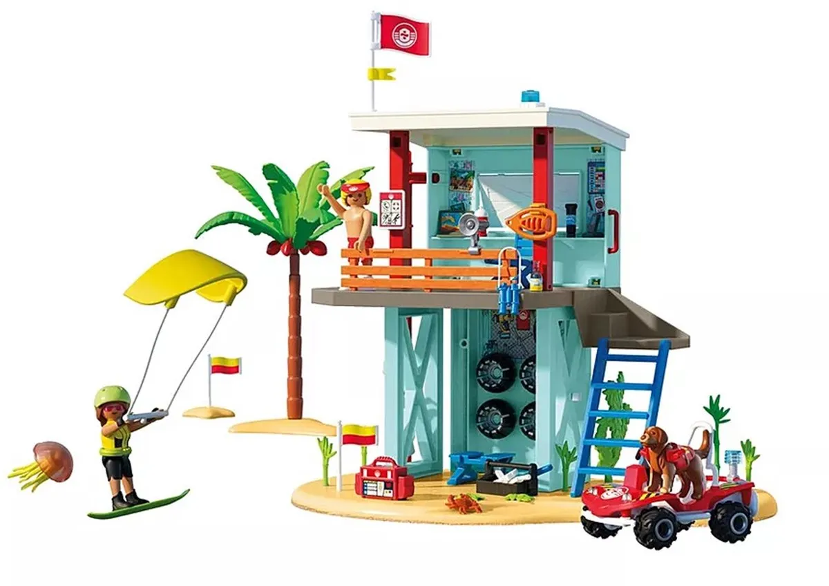 Playmobil Vakantie op het Strand Reddingstoren 71903 - Multicolor