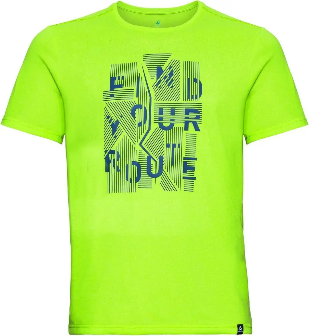 Odlo Shirt Ronde Hals Korte Mouwen MILLENNIUM ELEMENT GROEN