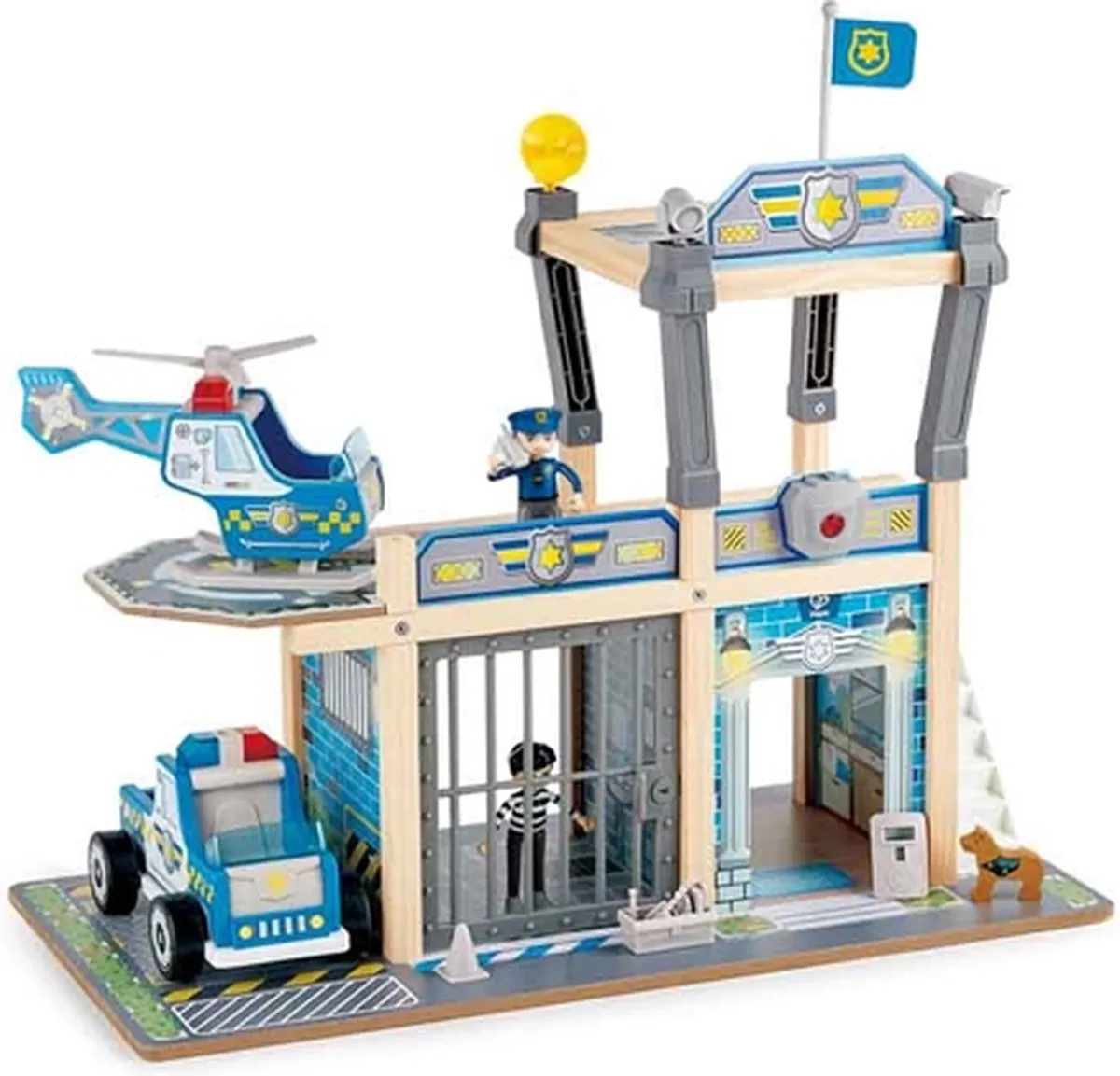 Hape Polizeistation E3050 - Veelkleurig