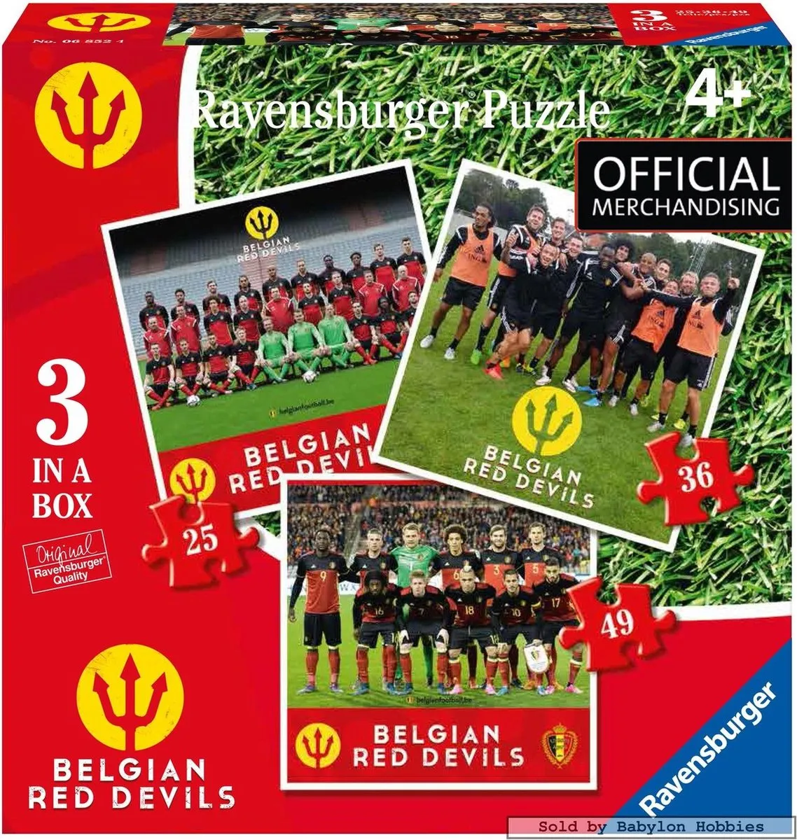 Ravensburger Red Devils 2016 Puzzels 25/36/49 Stuks - Rood