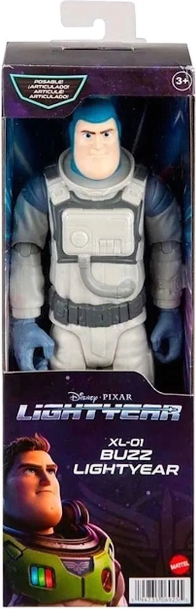 Mattel Disney Pixar Lightyear Buzz XL-01 Actiefiguur 12" - Grijs