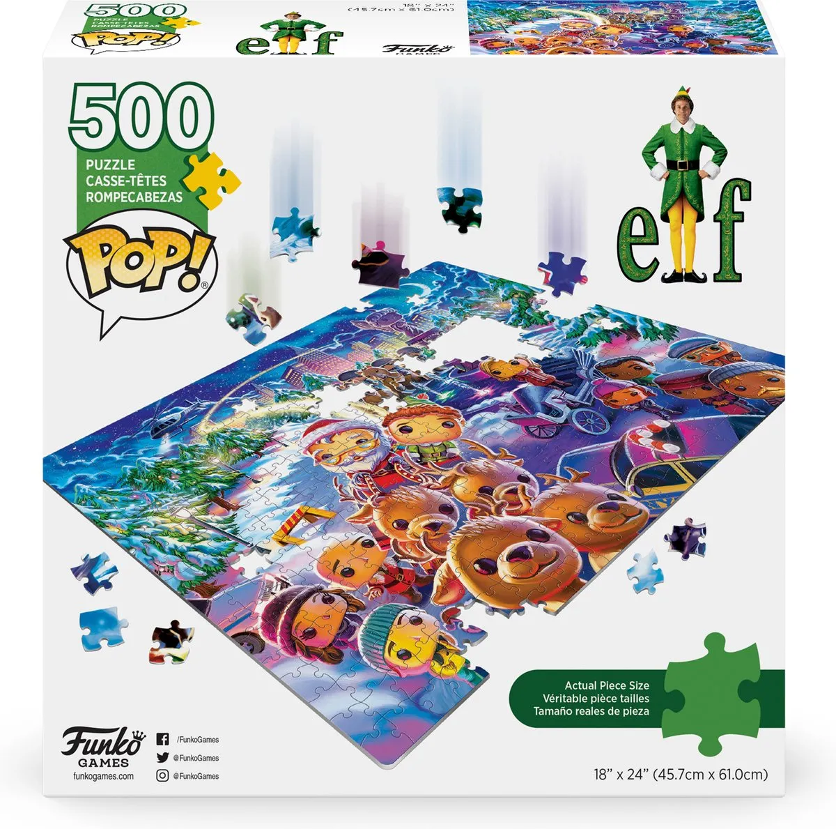 Funko Elf Puzzel POP! Collage 500 Stuks - 45x60cm - Multicolours