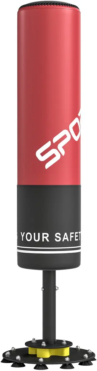 SPORTNOW Boxing Punchbag-Stahl, EPE-Ø38 x 135H cm-Rot