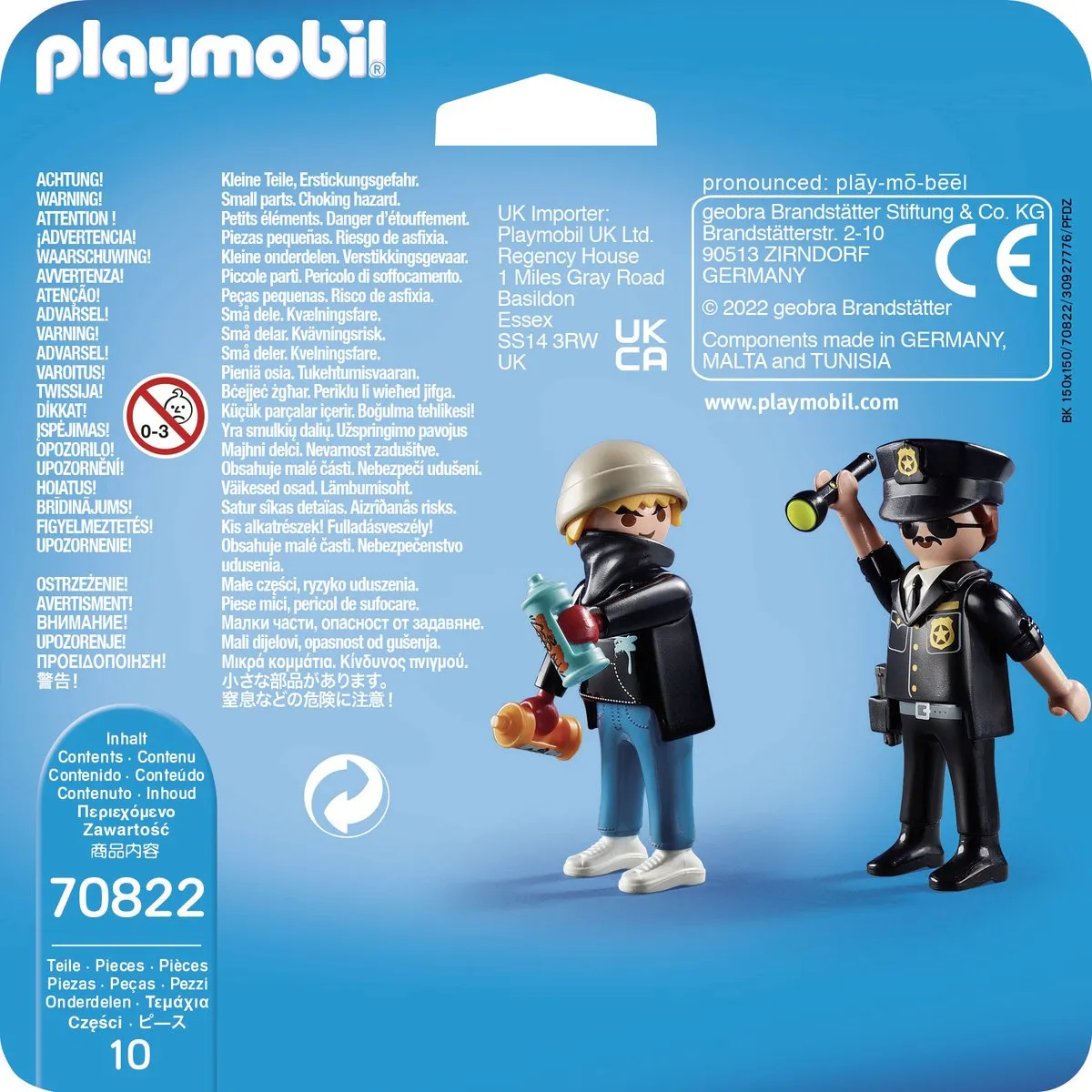 Playmobil DuoPack Politieagent & Graffiti Spuiter 70822 - Multicolor - afbeelding 4 van 6