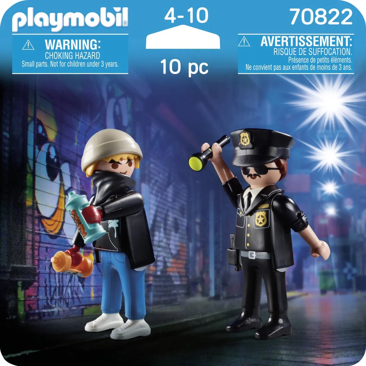 Playmobil DuoPack Politieagent & Graffiti Spuiter 70822 - Multicolor - afbeelding 6 van 6