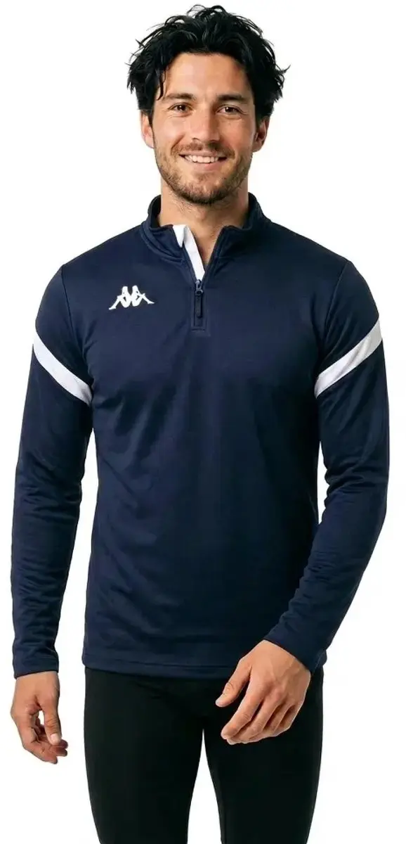 Kappa Dolvole Sweatshirt - Blauw Marine/Wit 4XL - afbeelding 2 van 2