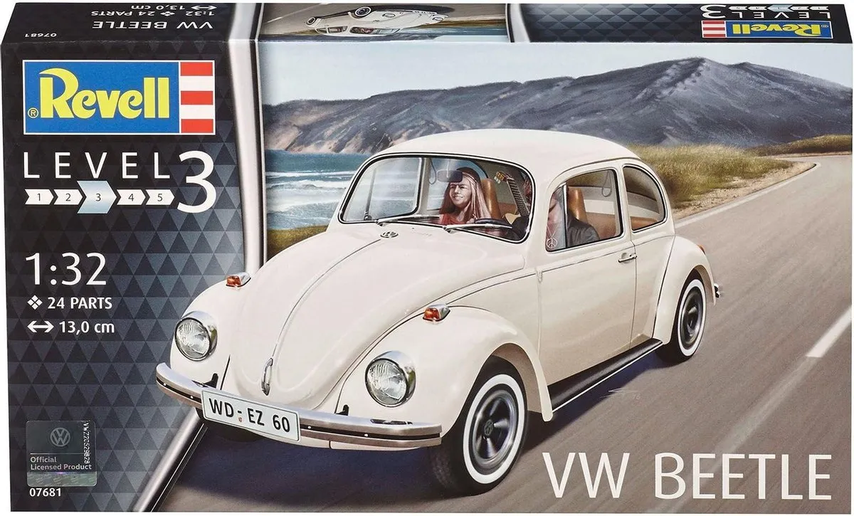 Revell 07681 Volkswagen Kever Modelbouwpakket 1:32 - Multi