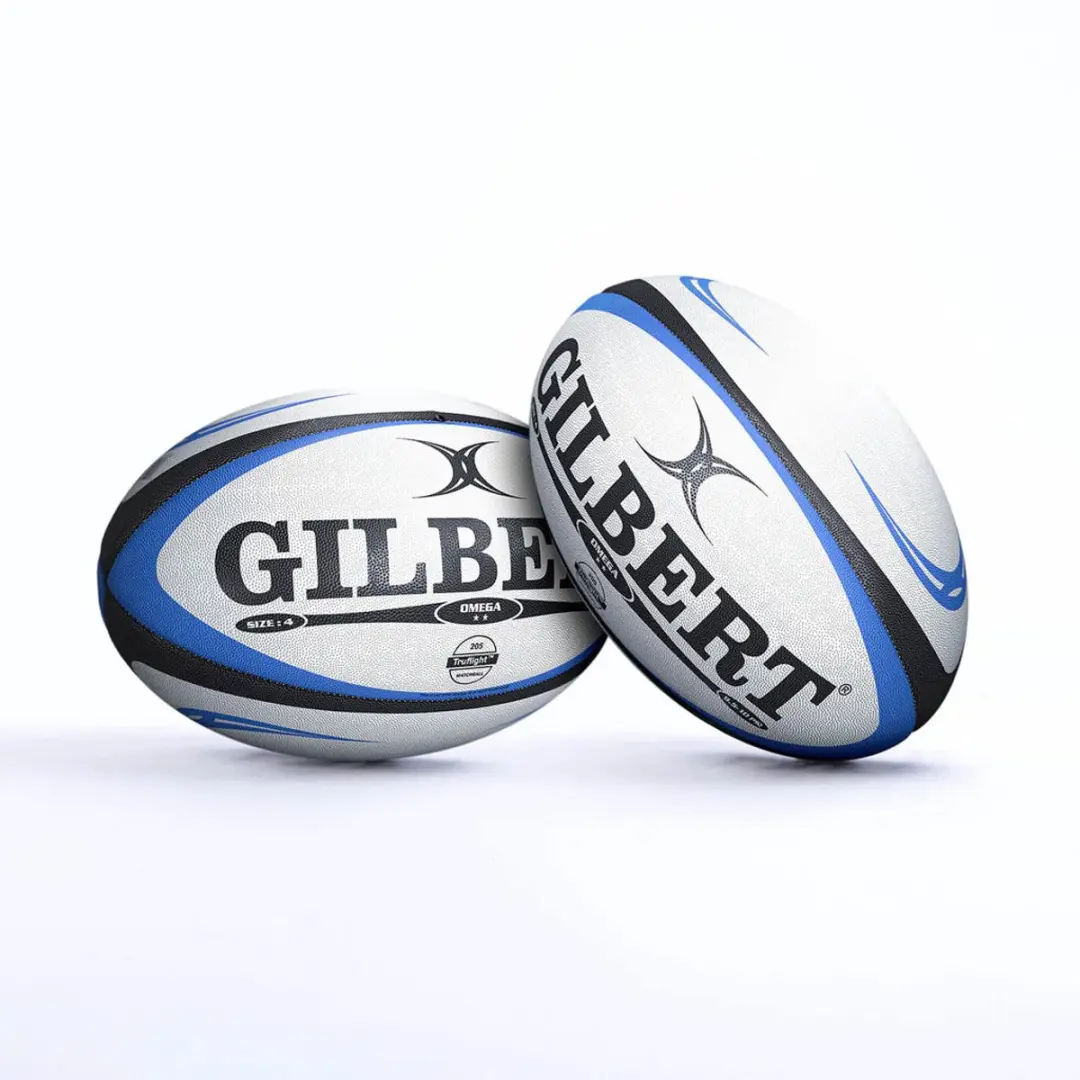 Gilbert Rugbybal Match Omega Maat 4 - Blauw/Zwart - afbeelding 3 van 3