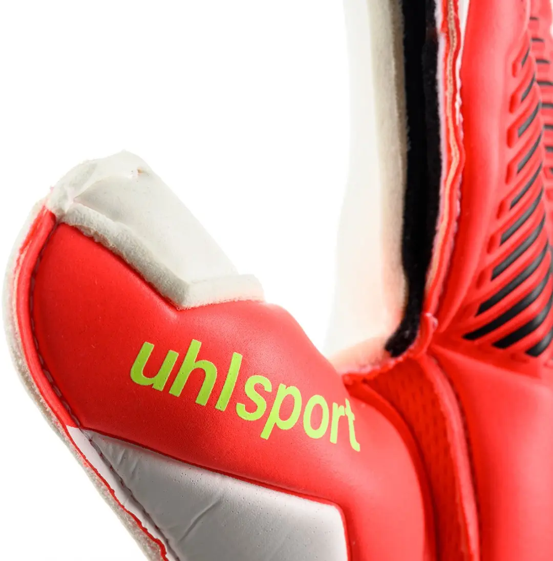 Uhlsport FM ZNE Soft Flex Frame Keepershandschoenen 11 - Geel/Zwart/Rood - afbeelding 6 van 6
