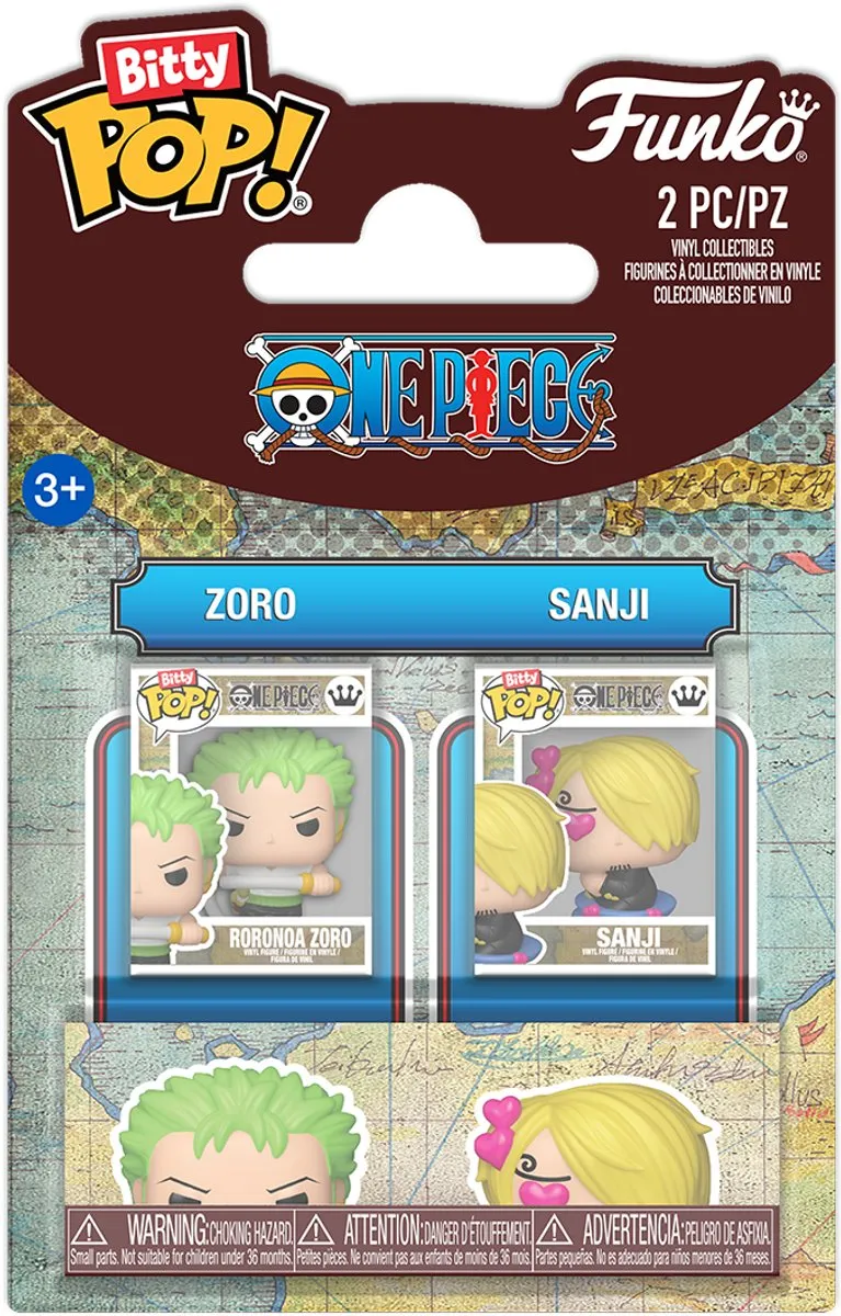 Funko Bitty Pop ONE PIECE Zoro & Sanji - 2 Stuks