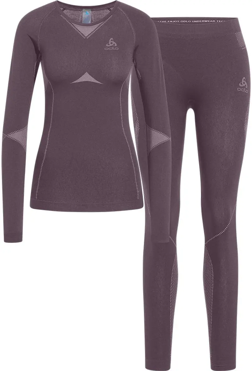 Odlo Fundamentals Performance Warm Lange Mouwen Basislaagset Grijs XS Vrouw