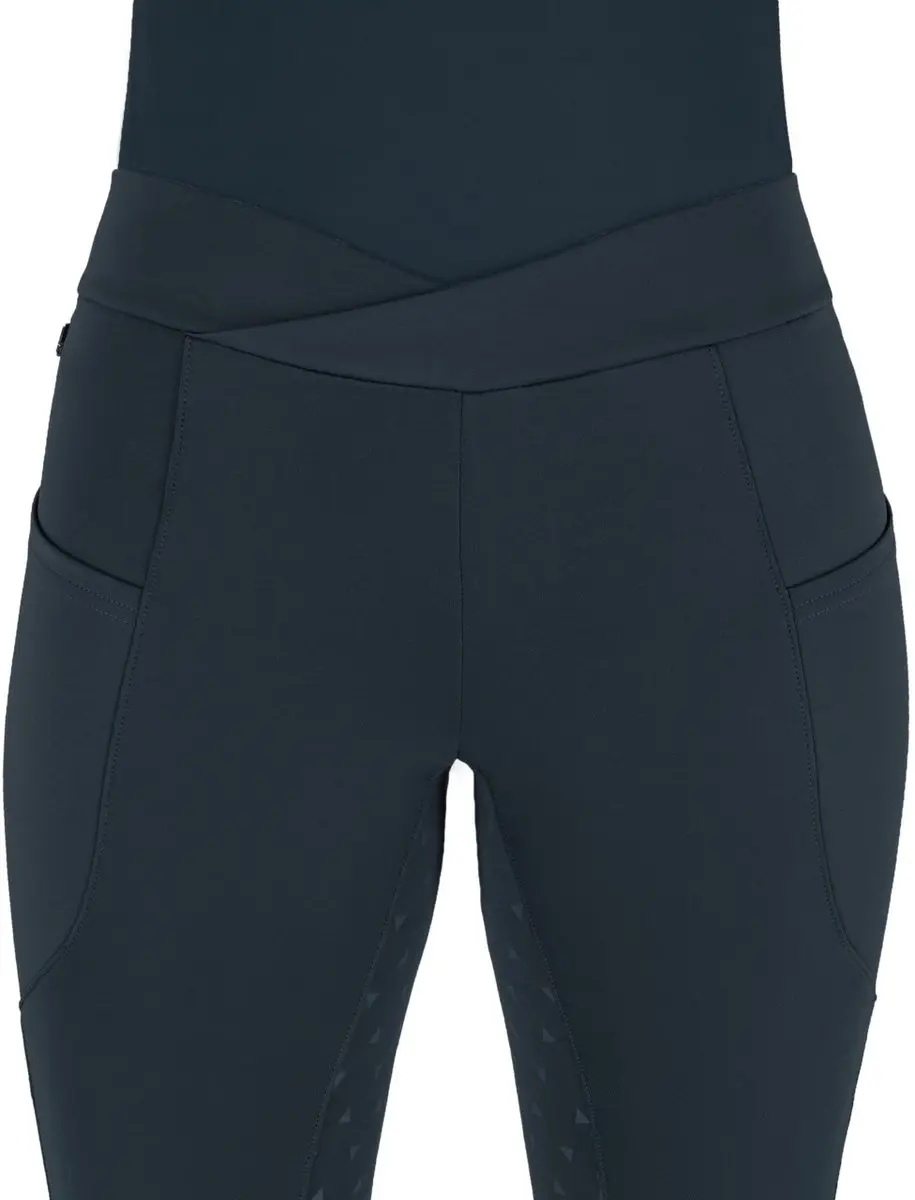 QHP RIJLEGGING TEDDIE FULLGRIP Donkerblauw