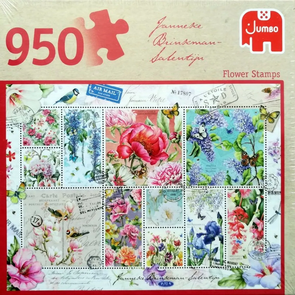 Jumbo Premium Collection Puzzel Janneke Brinkman Flower Stamps Summer