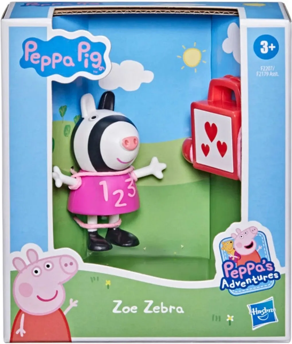 Hasbro Peppa Pig Zoe Zebra Kunststof Figuur 6cm