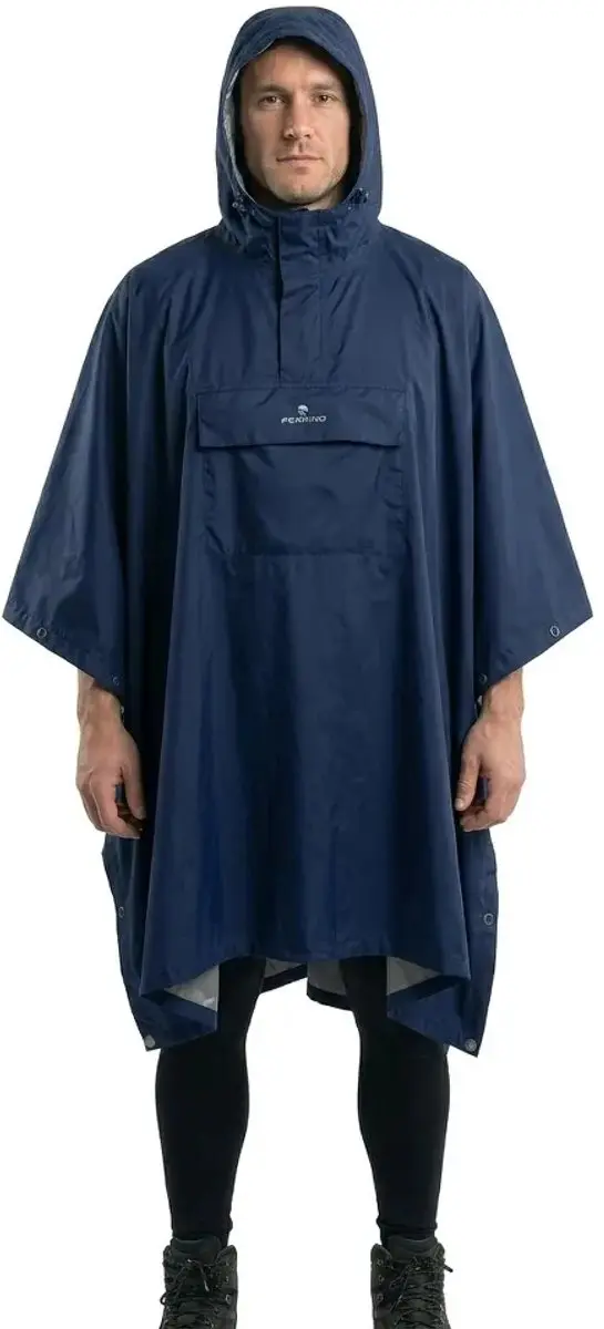 Ferrino Todomodo Ripstop Poncho Blauw L-XL Man