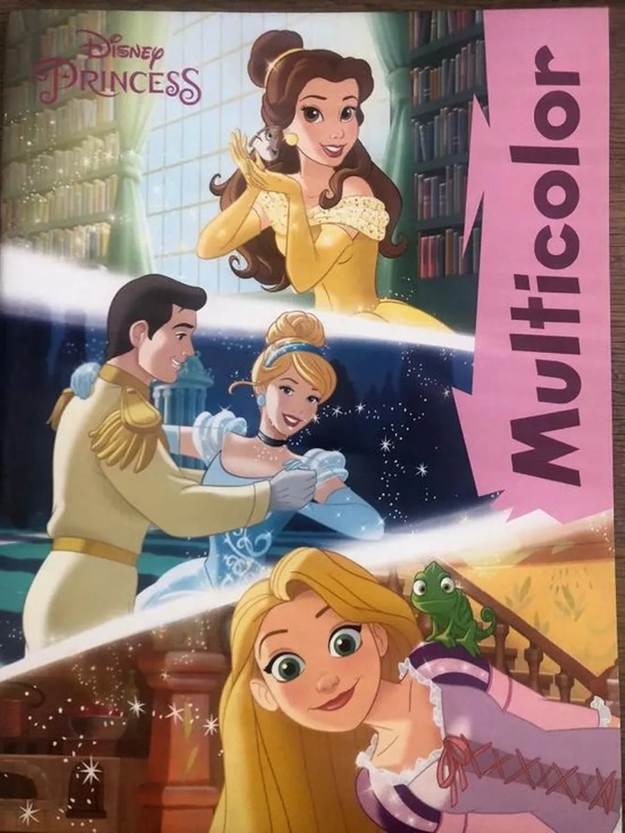 Disney Princess Kleurboek - 16 Pagina's - Multicolor