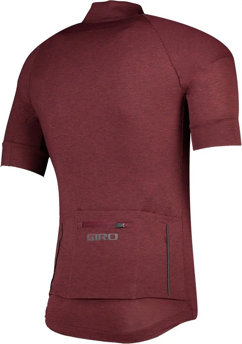 Giro New Road Korte Mouw Wielertrui - S - Blood Heather